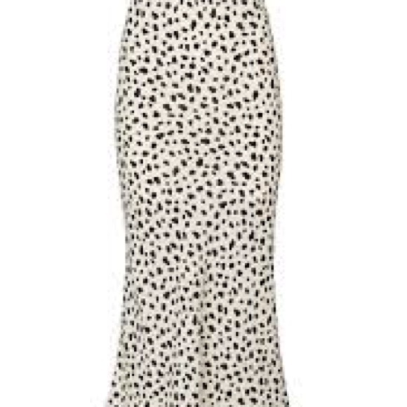 Moon River Dresses & Skirts - Moon River Cream and Black Spotted Pencil Skirt